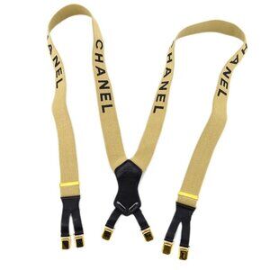 Chanel Beige Suspenders Small Good 15 191161